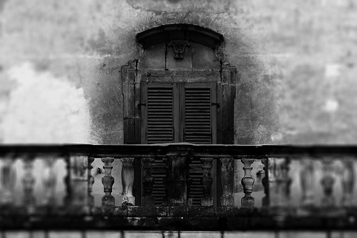 Balcony of Tuscan Villa in Italy