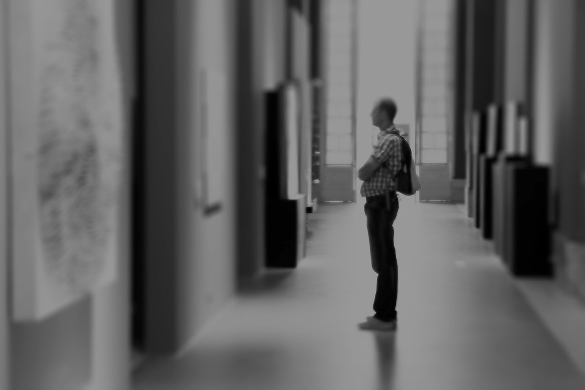 Man at Italian Museum